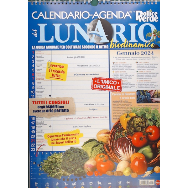 Calendario pollice verde lunario 2024 - 30005 - 29/9/2023